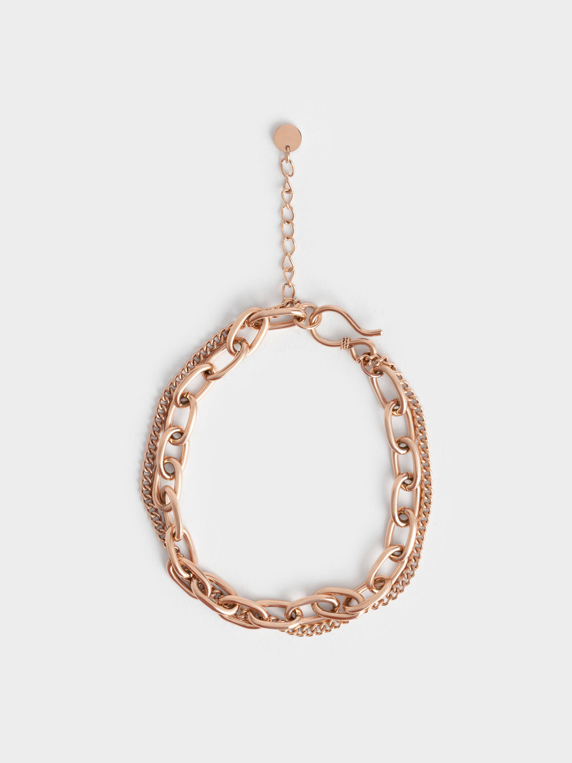 Double Chain Bracelet, Rose Gold, hi-res