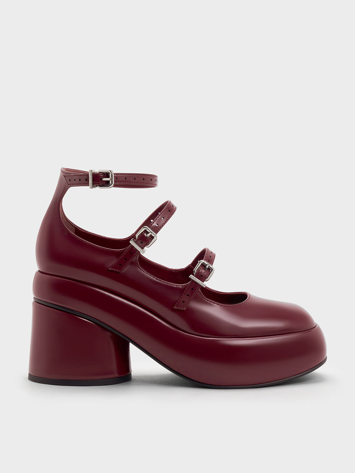 Buy Cleo Maroon Heel Slip On Sandal for Women Online at Khadims |  53005353050