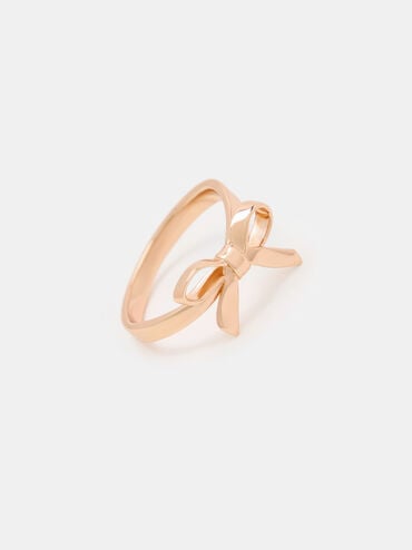 Anillo de lazo Athalia, Oro rosa, hi-res