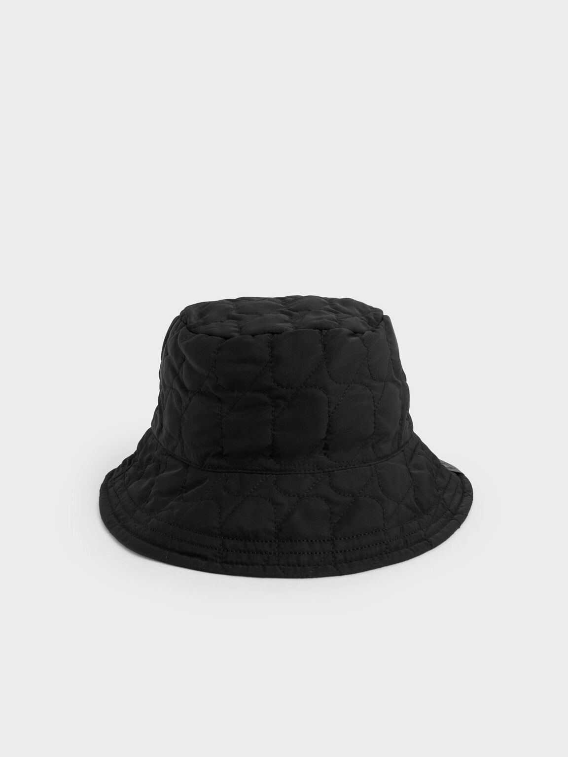 Nylon Textured Bucket Hat, Black, hi-res