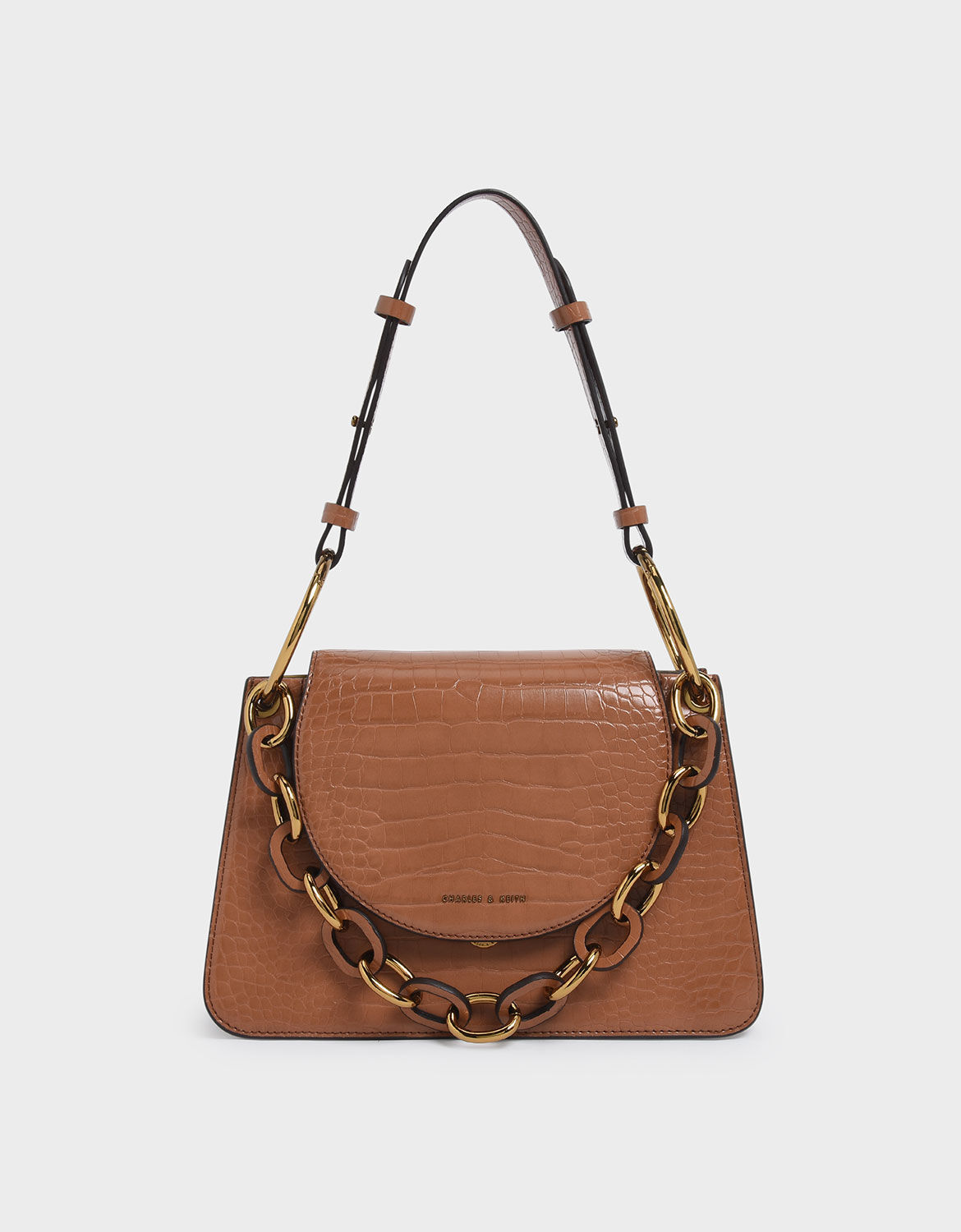 tan croc bag