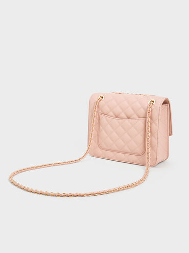 Cressida Chain Strap Bag, Pink, hi-res
