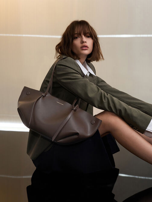 Calla Tote Bag, Espresso Brown, hi-res