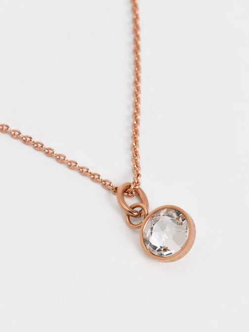 Theodora Crystal Dangle Charm, White, hi-res