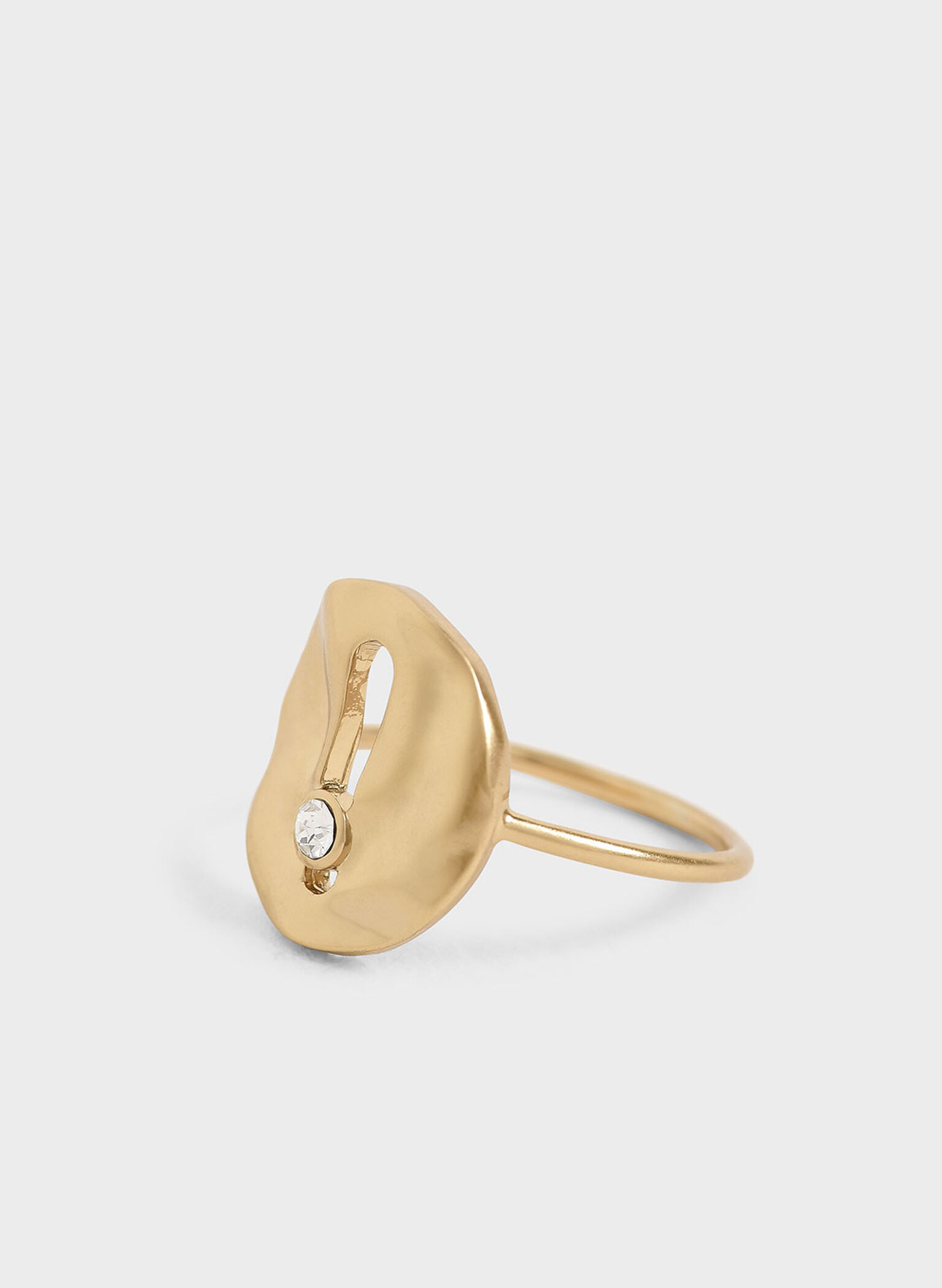 Medal Ring, Brush Gold, hi-res