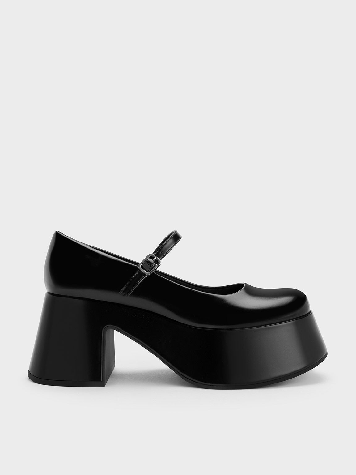 Black Boxed Rubina Platform Mary Janes CHARLES KEITH SG