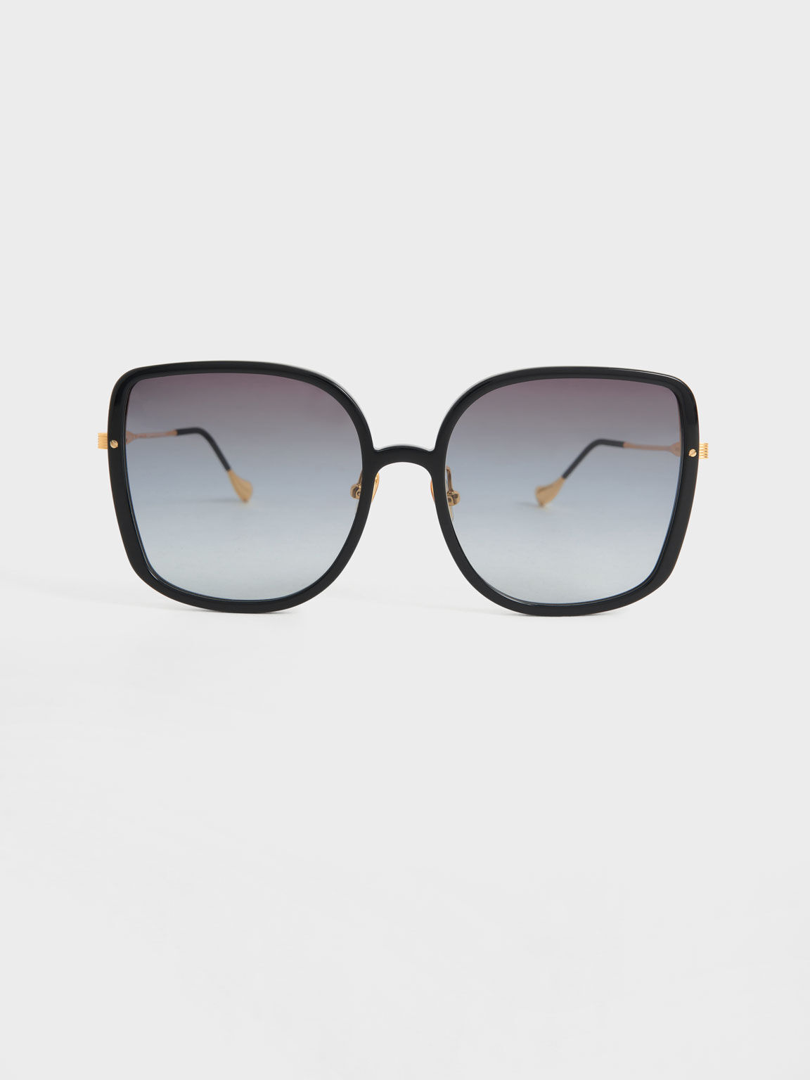 クアイオーストラリア レディース サングラス・アイウェア アクセサリー BLACK SMOKE Sign Dollar 55mm Sunglasses  Polarized Square POLARIZED 眼鏡・サングラス | kyoko-co.com