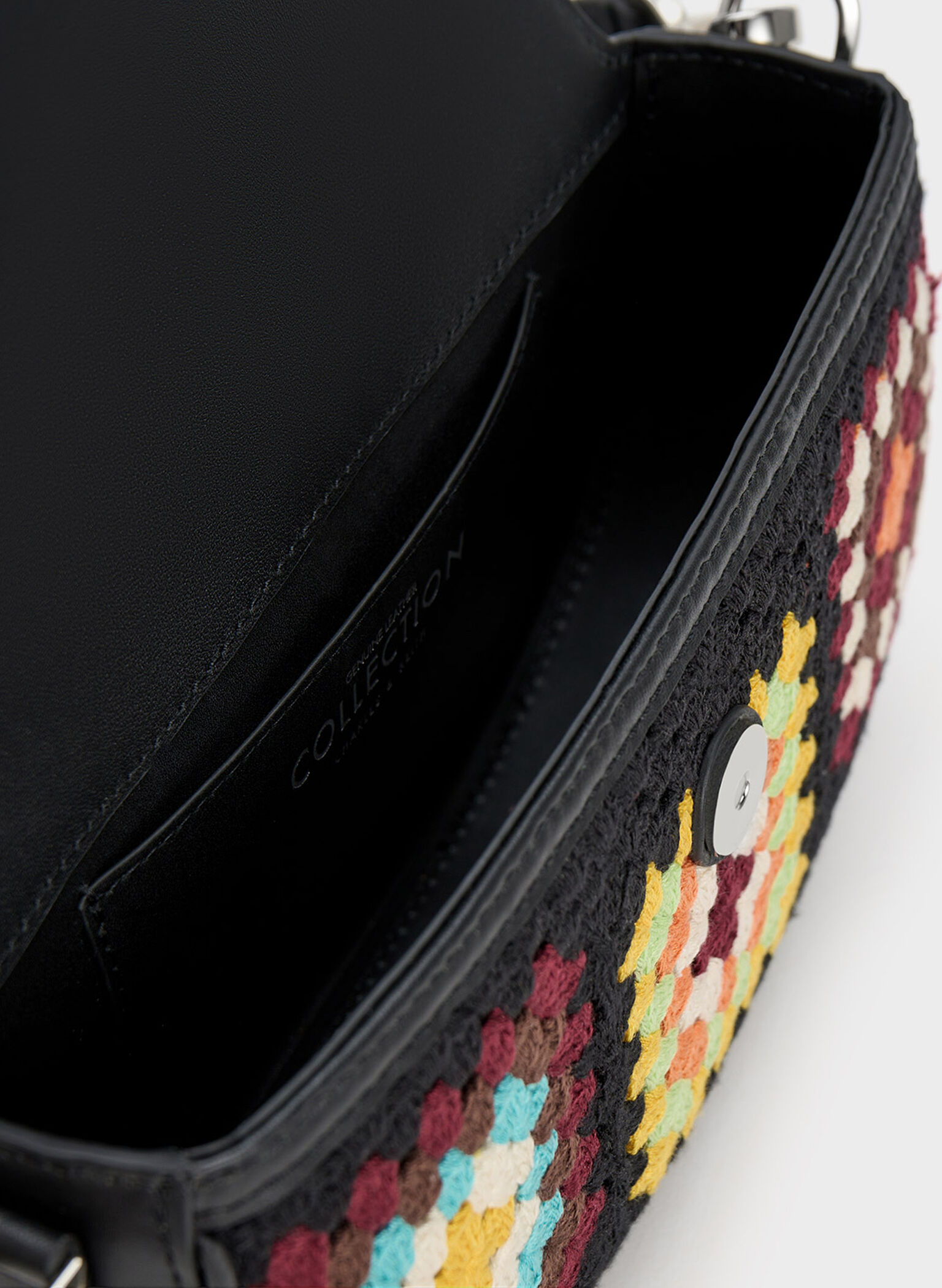 Bolso Gabine de Croché Floral, Multicolor, hi-res
