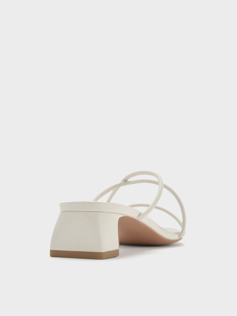 Meadow Strappy Toe Ring Sandals, White, hi-res
