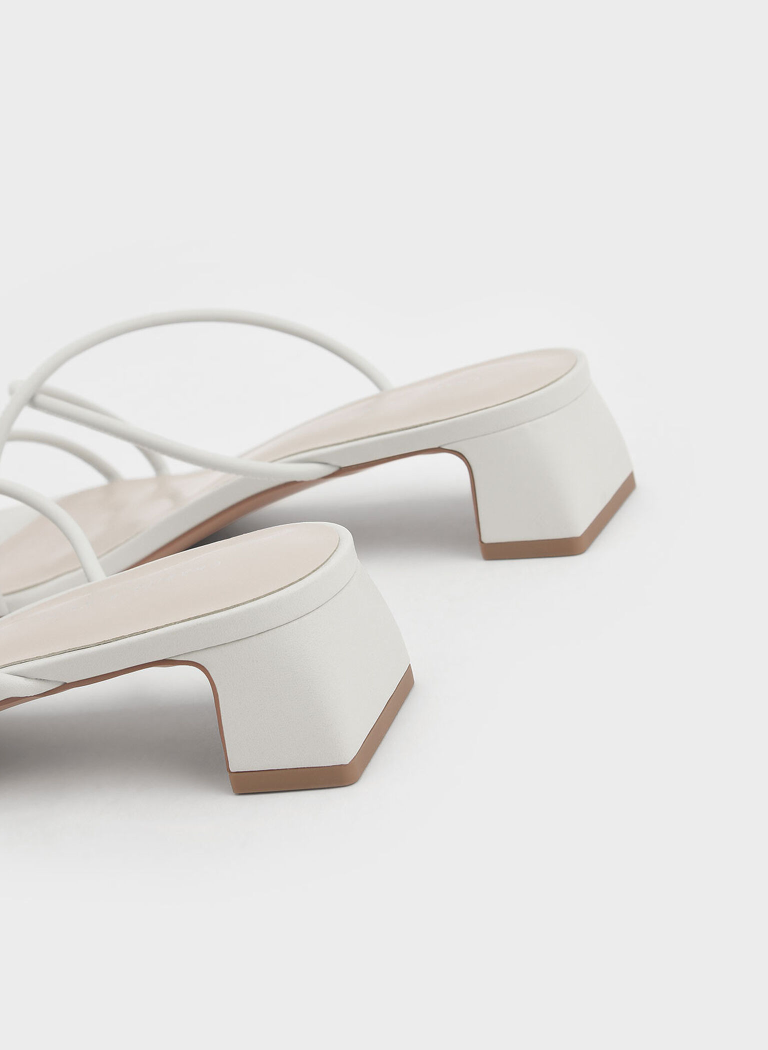 Meadow Strappy Toe Ring Sandals, White, hi-res