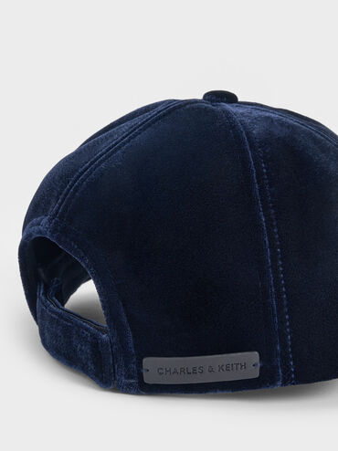 Velvet Cap, Dark Blue, hi-res