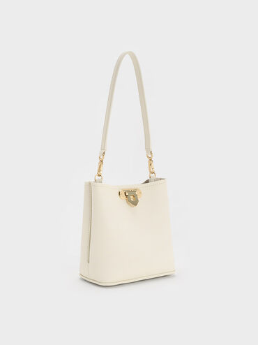 Alcott Bucket Bag, Cream, hi-res