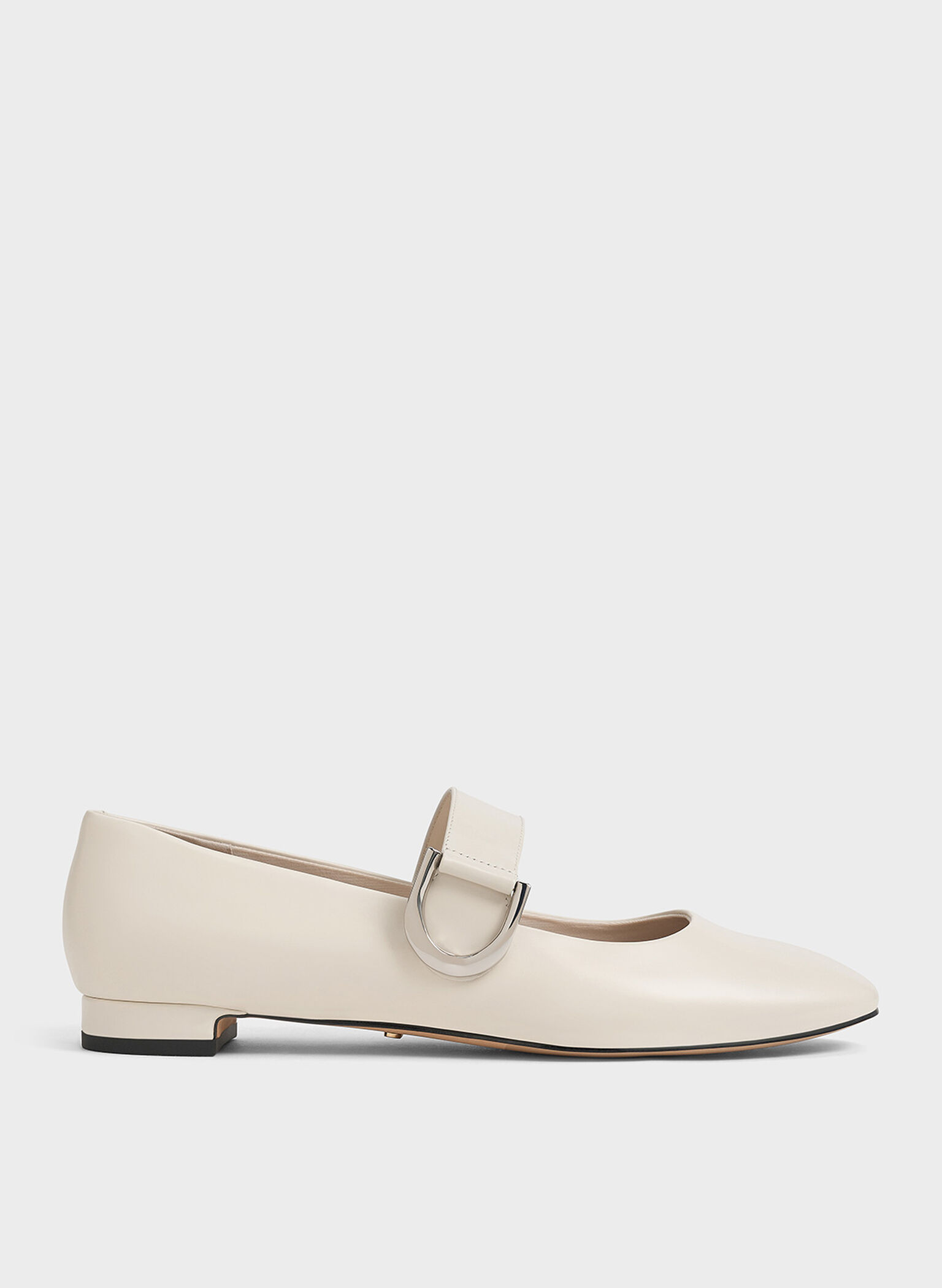 Gabine Leather Mary Janes, White, hi-res