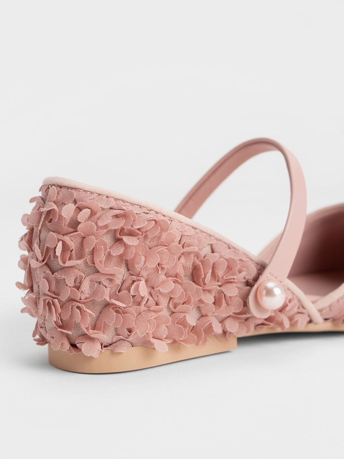 兒童花海芭蕾舞鞋, 嫩粉色, hi-res