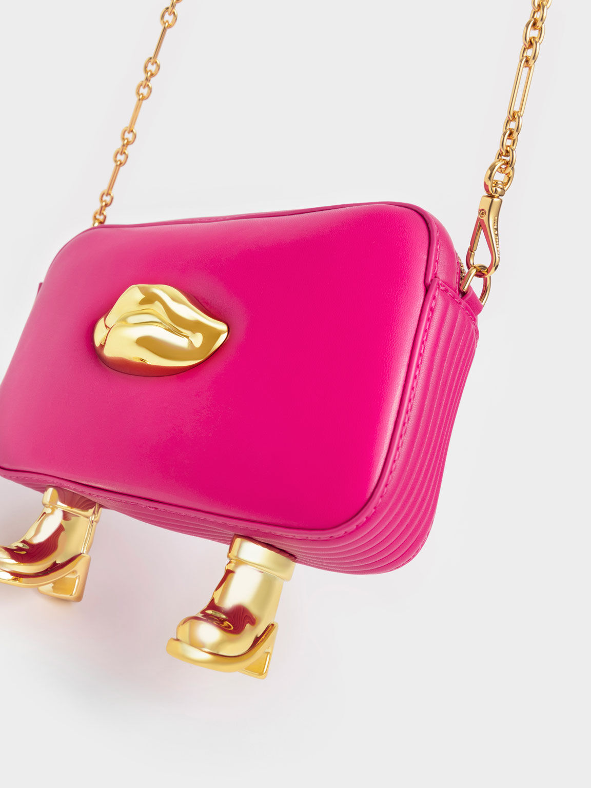 Fuchsia Calliope Crossbody Bag - CHARLES & KEITH International