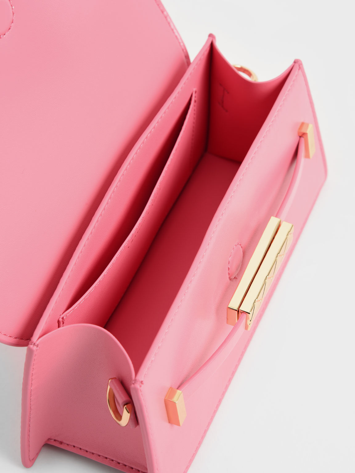 Mini Sabrina Envelope Shoulder Bag, Pink, hi-res