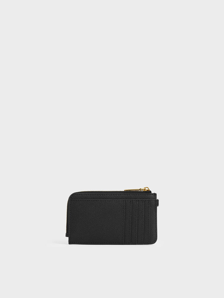 Multi-Slot Wristlet Card Holder, Black, hi-res