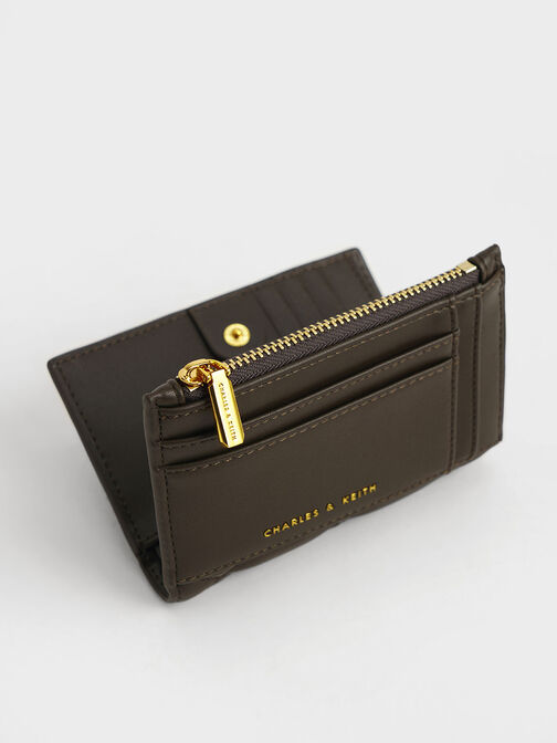 Lillie Quilted Mini Wallet, Dark Moss, hi-res