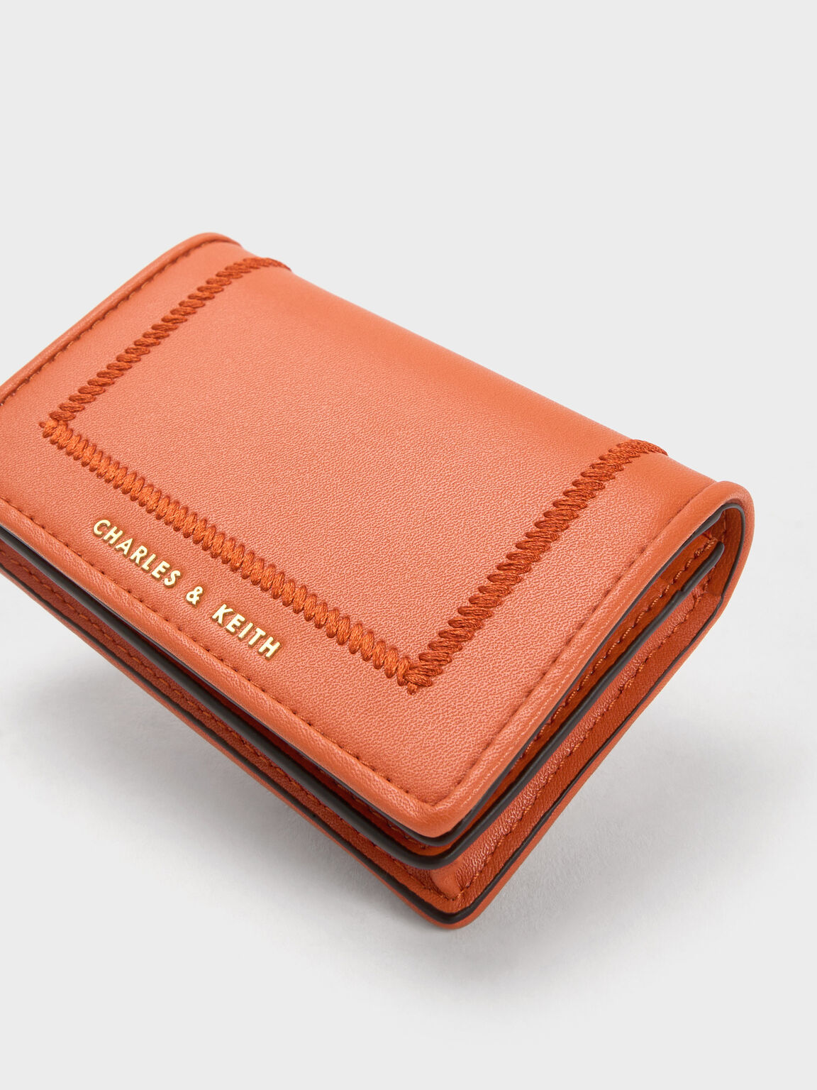 Astra Contrast Trim Wallet, Orange, hi-res