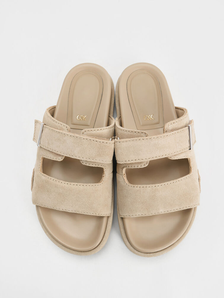 Sandalias de gamuza Kori, Beige, hi-res