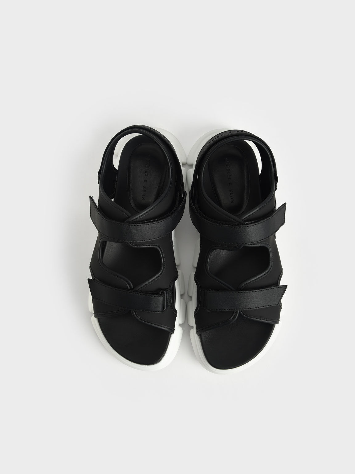 Chunky black flat sandals outlet