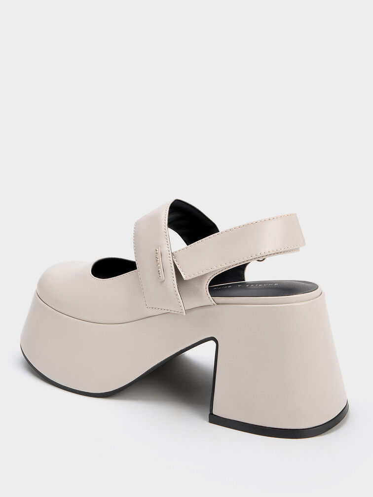 Rubina 厚底瑪莉珍鞋, 淺灰色, hi-res