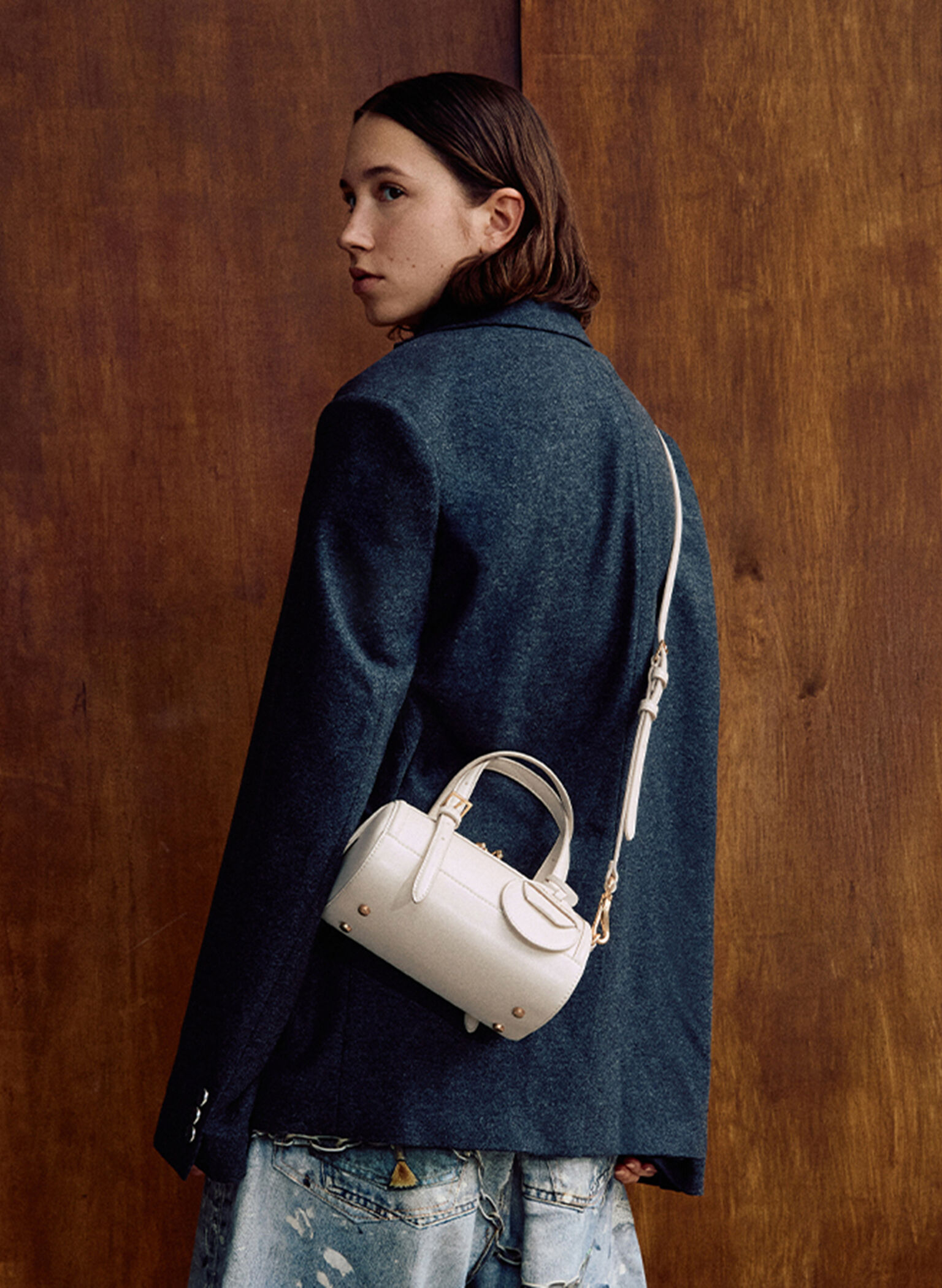 Enola Bowling Bag, Cream, hi-res
