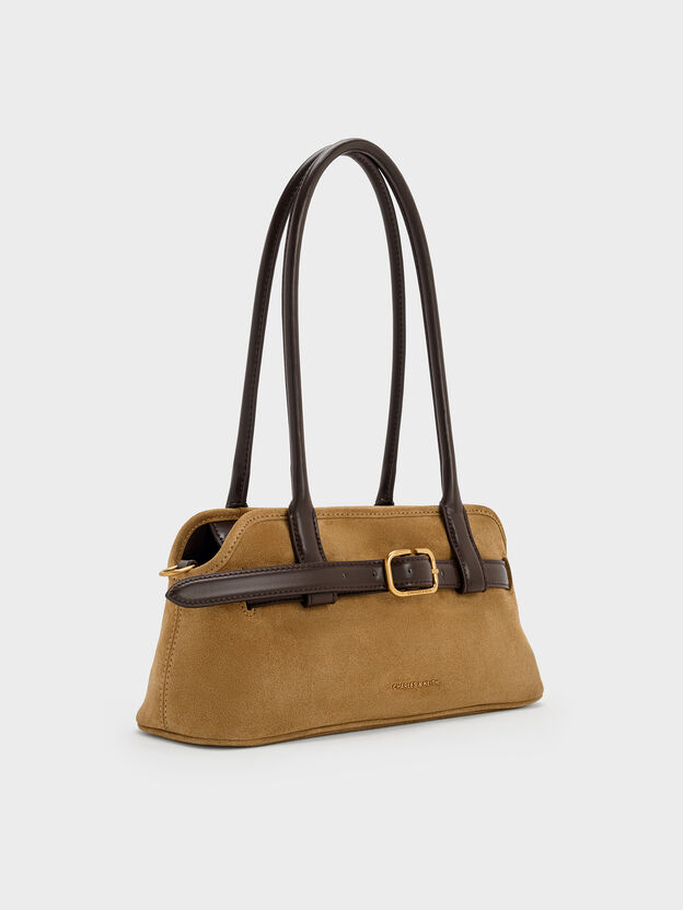 Victoria Studded Belted Shoulder Bag, Sahara Sand, hi-res