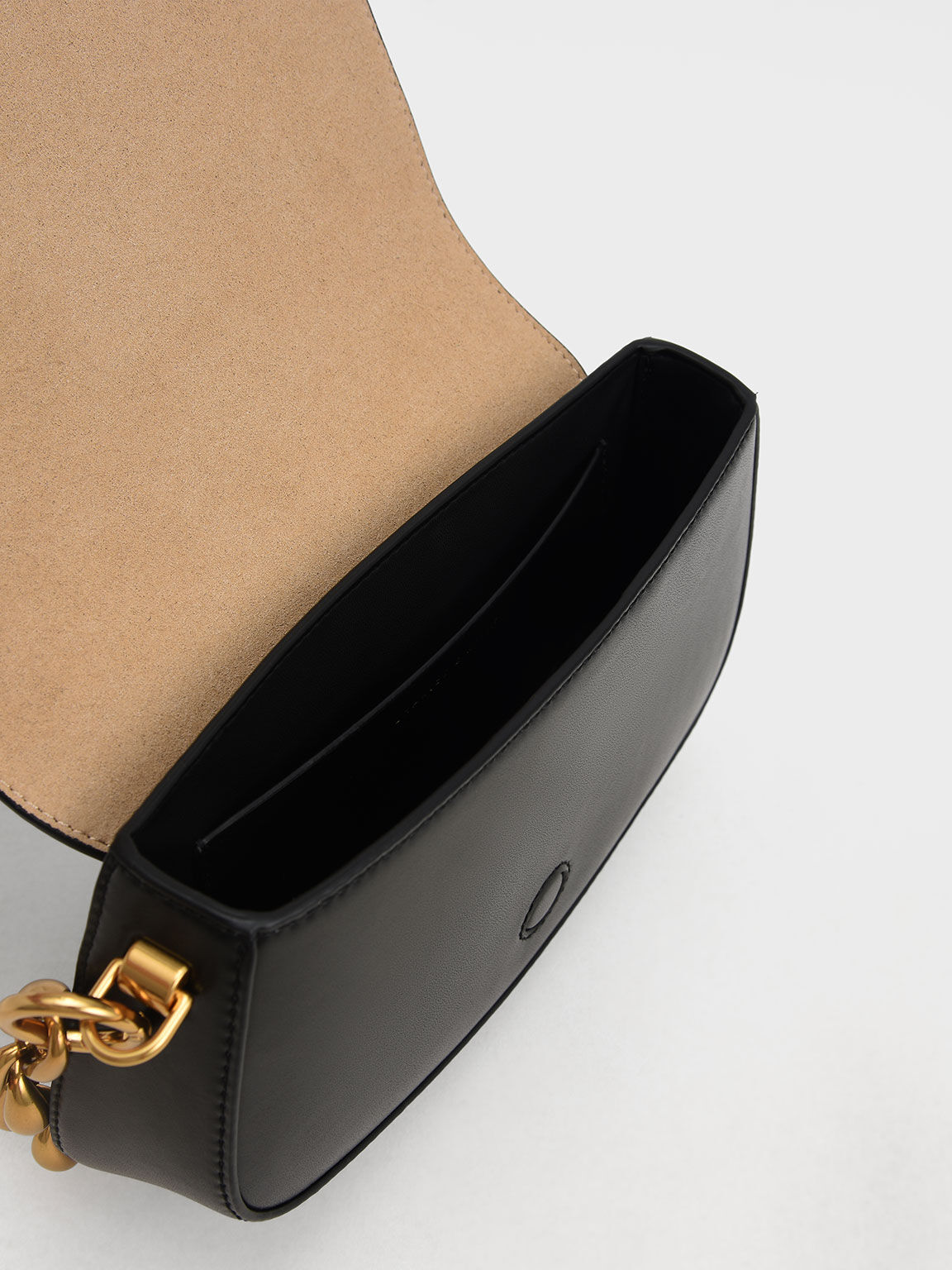 Black Blair Chain Handle Shoulder Bag - CHARLES & KEITH KH