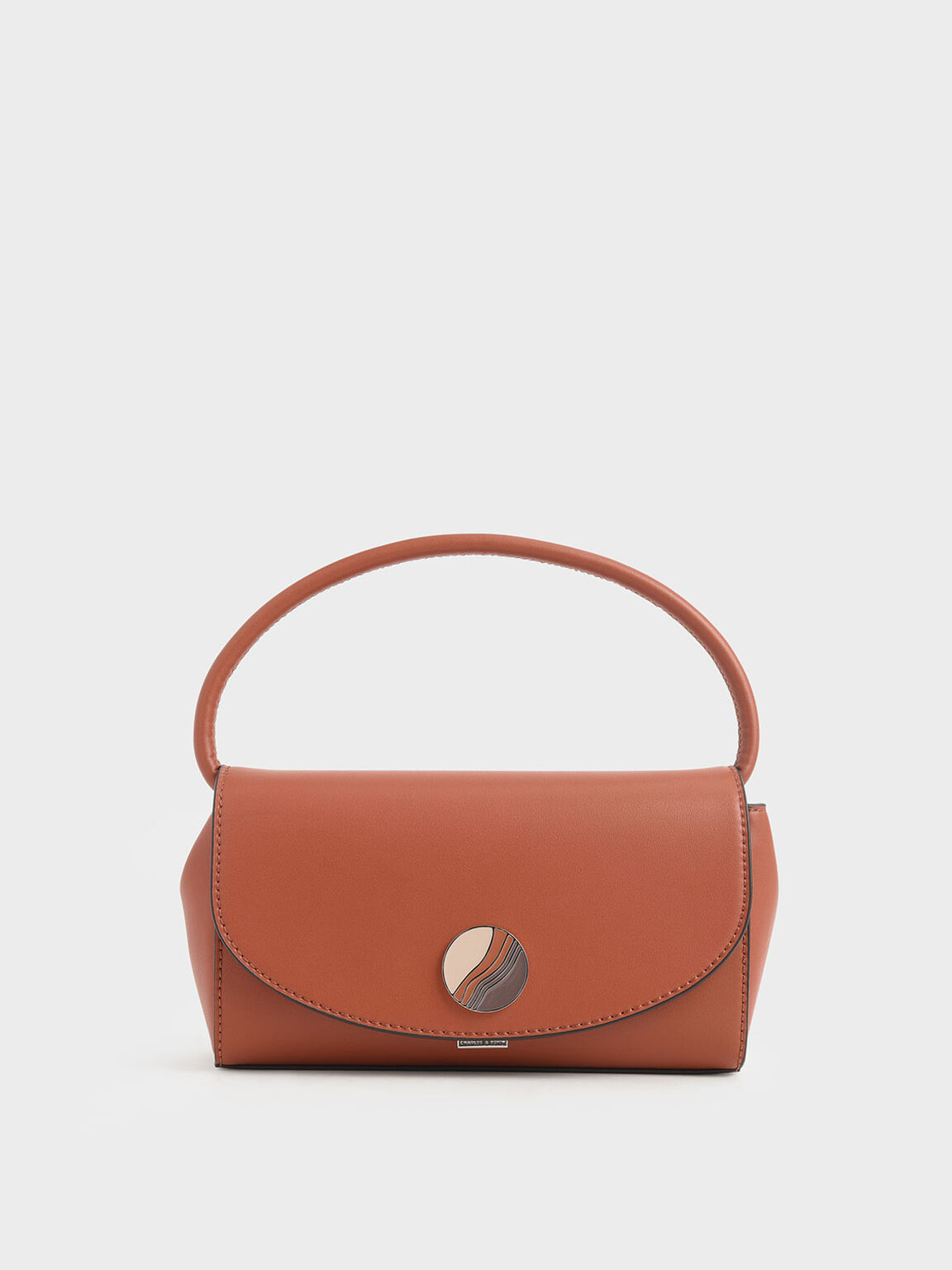 Brick Chunky Chain Handle Mini Shoulder Bag Charles Keith Bh