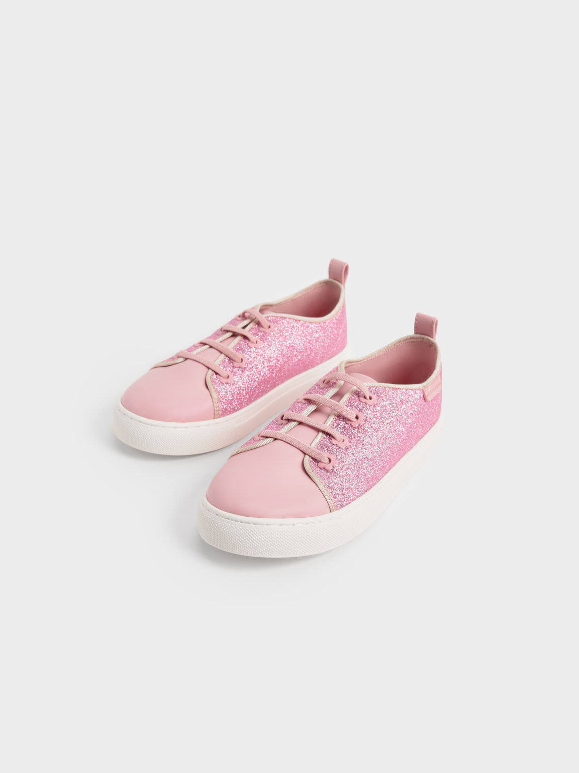 Pink Girls Glittered Sneakers CHARLES KEITH SG