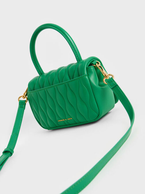 Iva Boxy Top Handle Bag, Green, hi-res