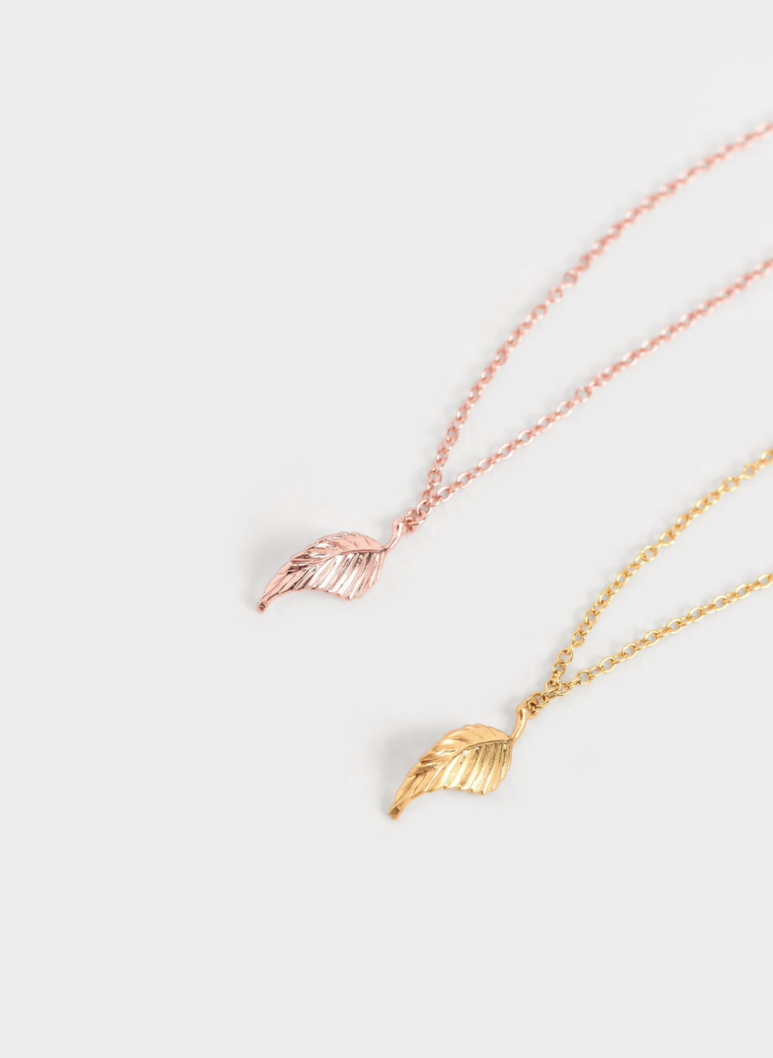 Leaf Bead Bracelet, Rose Gold, hi-res