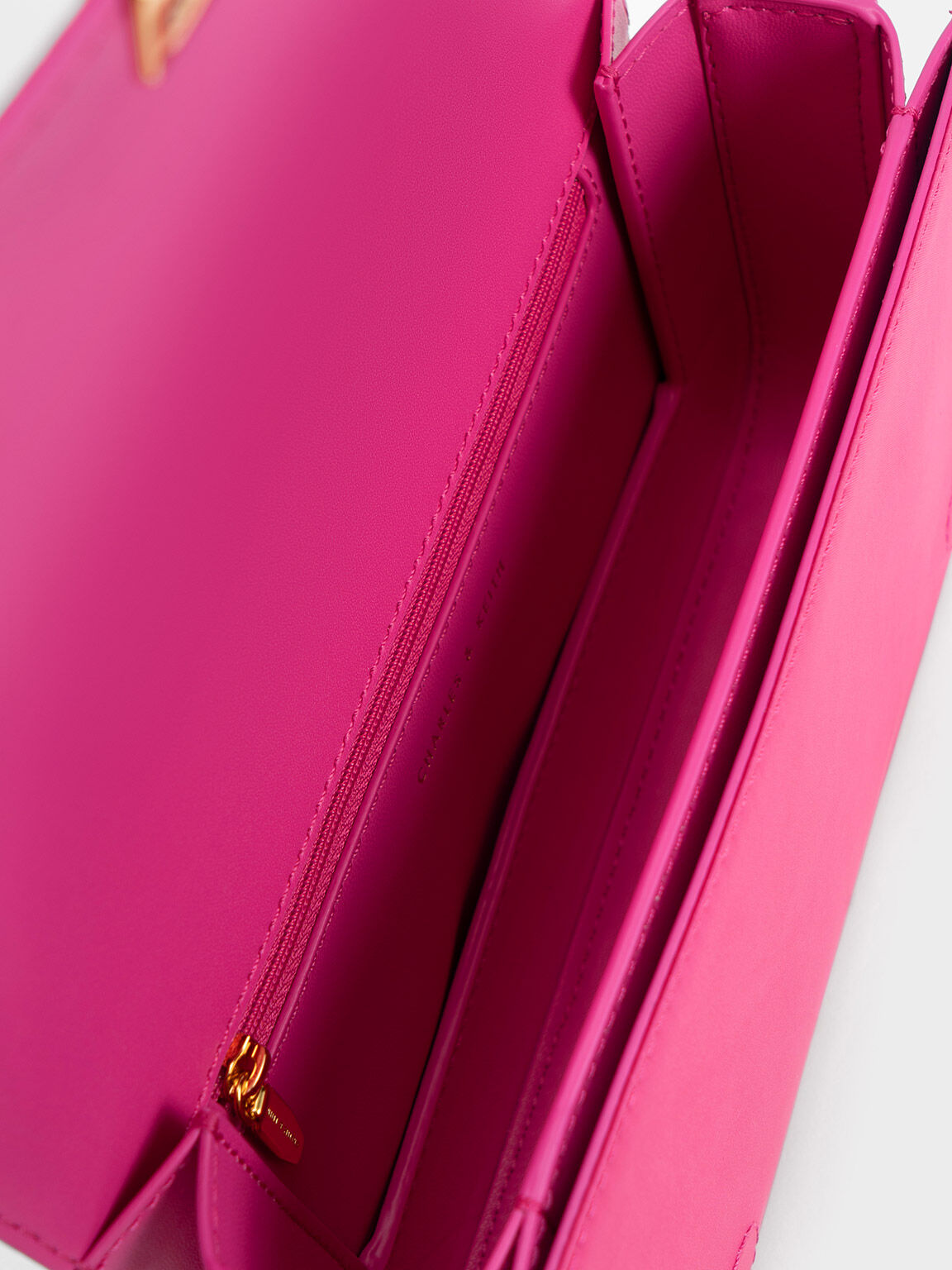 Embellished Chain Strap Bag, Fuchsia, hi-res