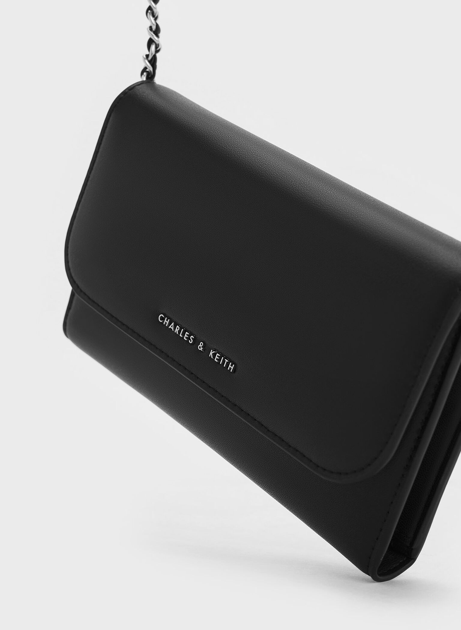Octavia Front Flap Long Wallet, Noir, hi-res