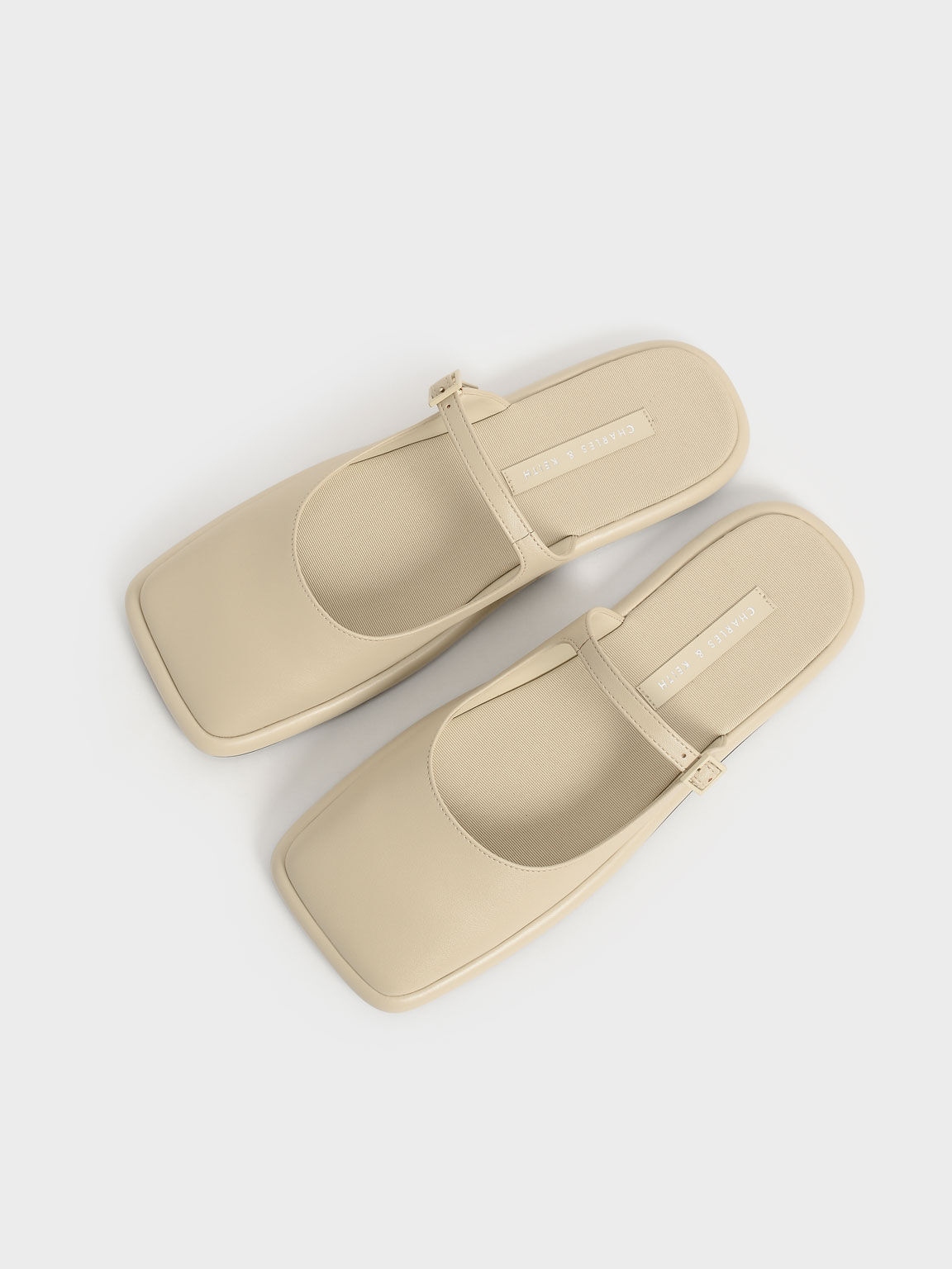 Square Toe Flat Mules, Sand, hi-res