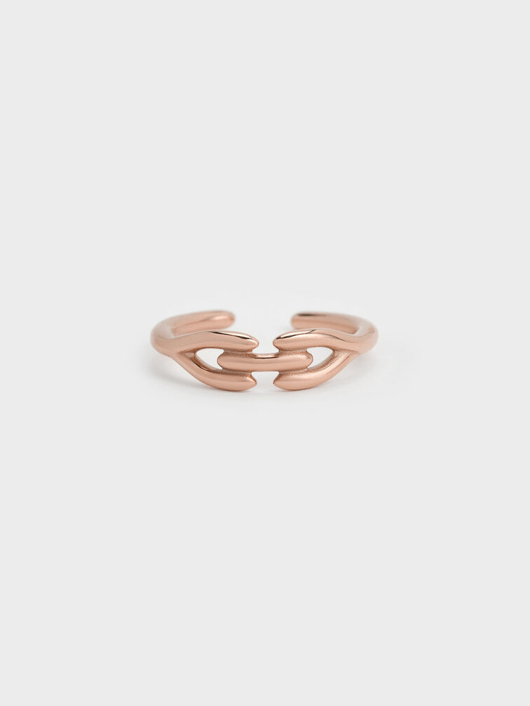 Kris Sculptural Ring, Rose Gold, hi-res