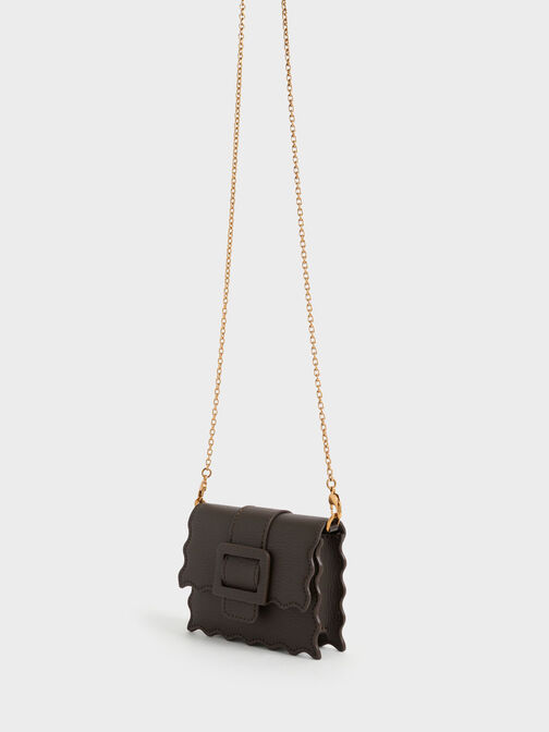 Waverly Scallop-Trim Mini Bag, Dark Moss, hi-res