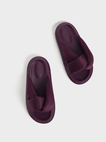 Sandalias Odessa de nailon con punta redonda, Púrpura, hi-res