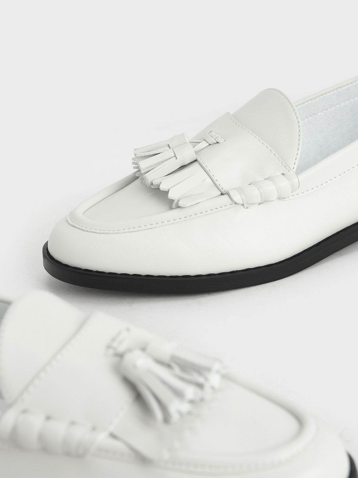 White tassel loafers womens outlet