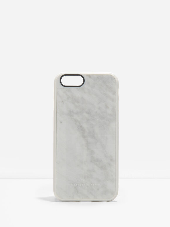 iPhone 6 / 6S 大理石手機殼, 白色, hi-res
