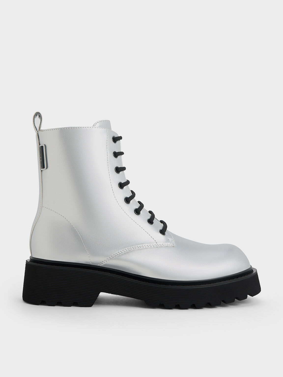 White booties lace up online
