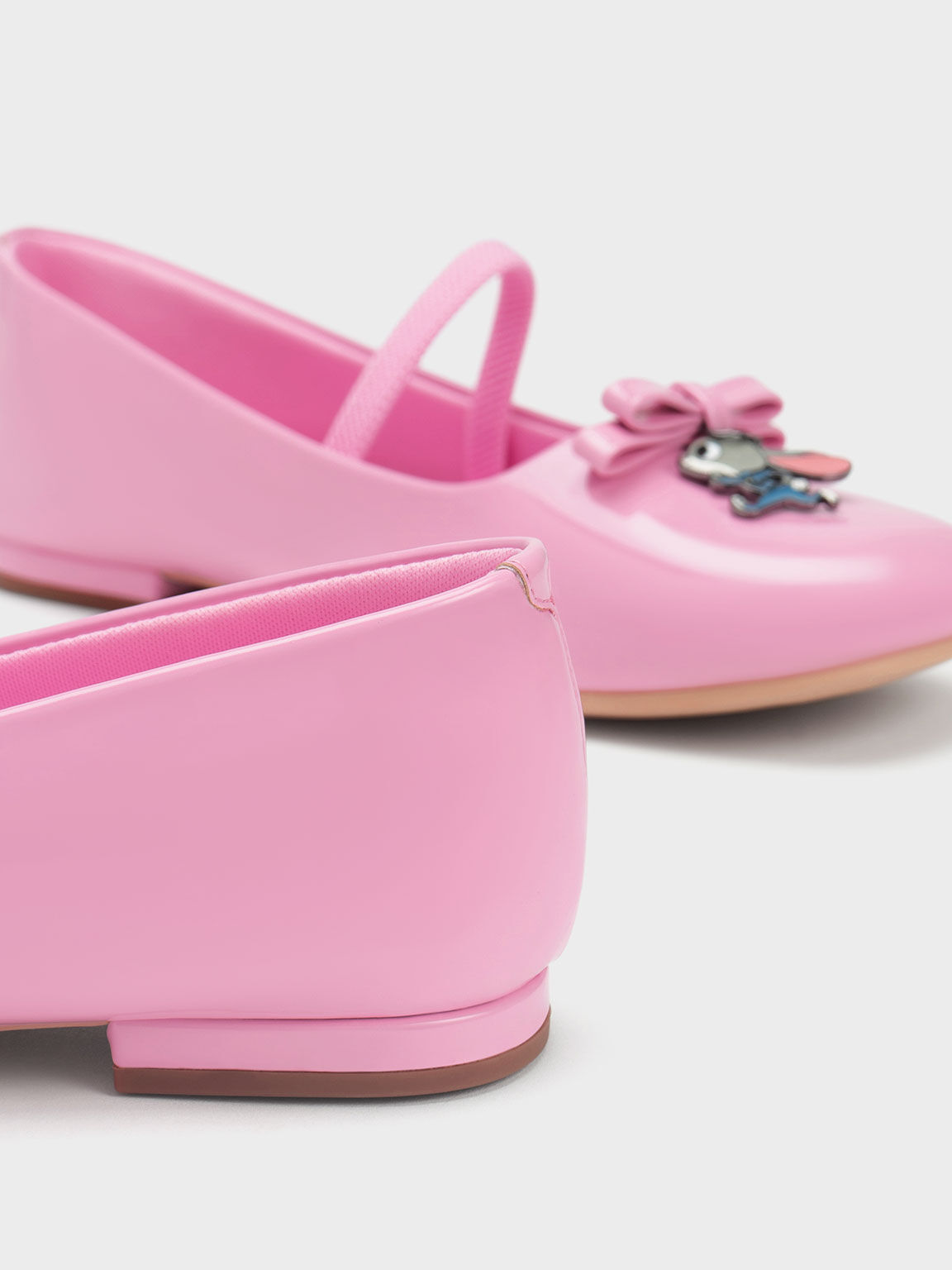 Girls' Judy Hopps Patent Ballerinas, Pink, hi-res