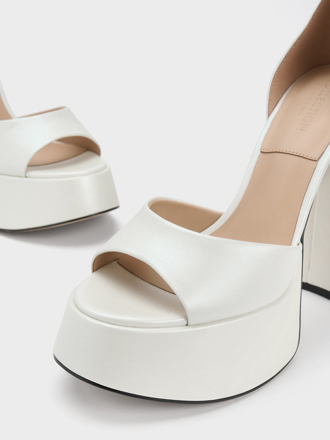 All white platform hot sale sandals