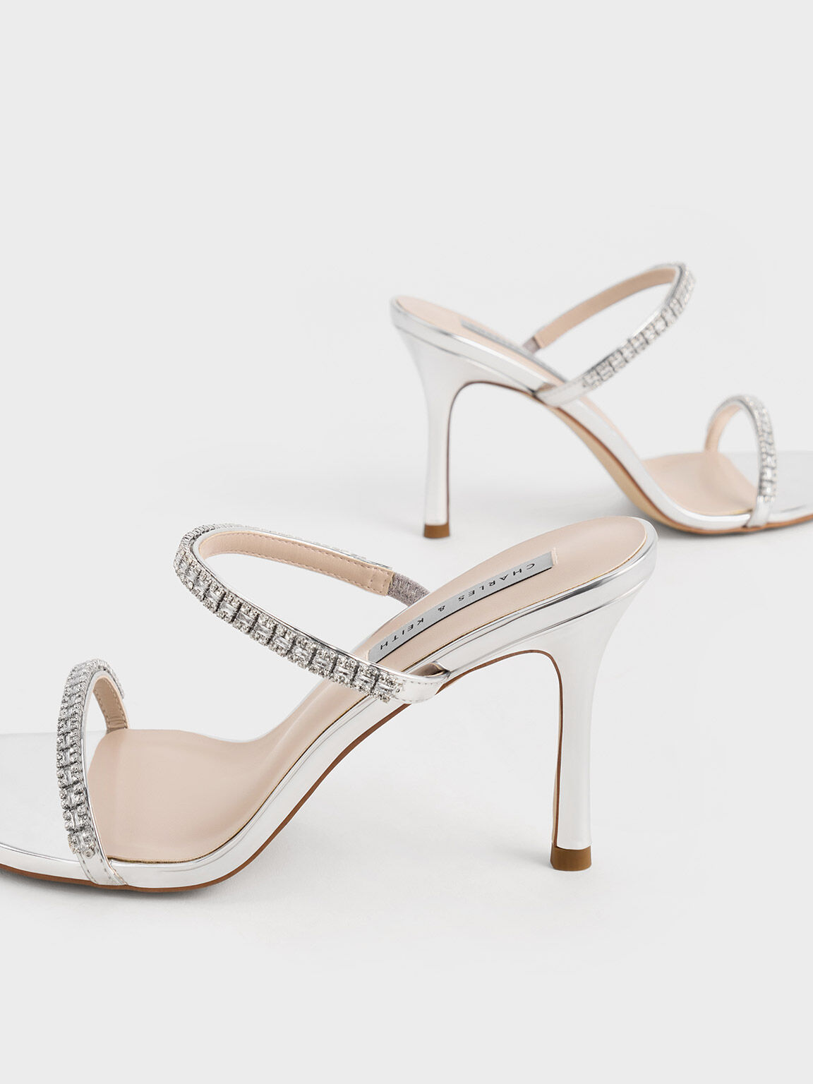 Cheap silver hotsell evening shoes