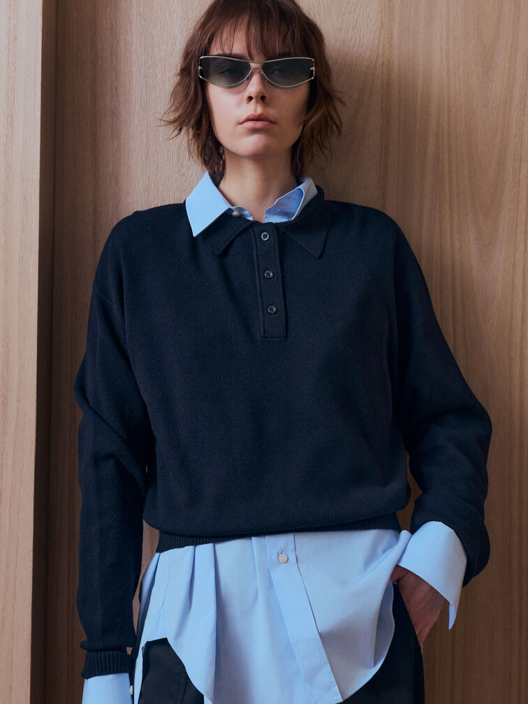 Ainsley Geometric Sunglasses, Silver, hi-res