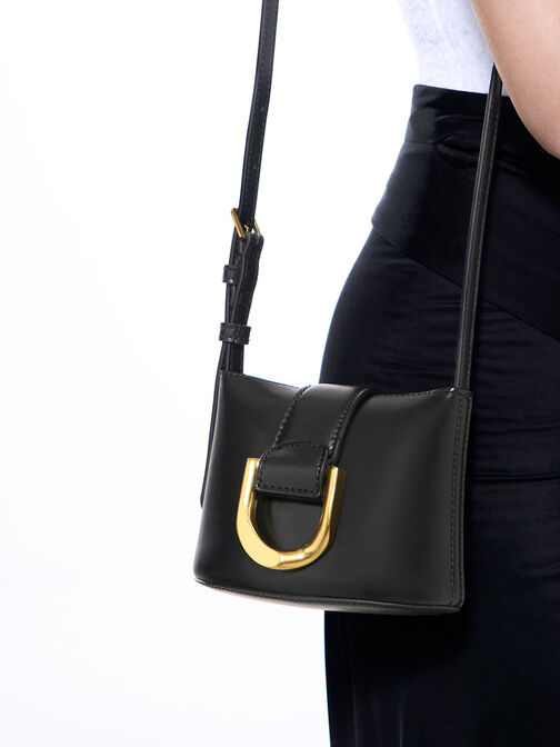 Gabine Bucket Bag, Black, hi-res