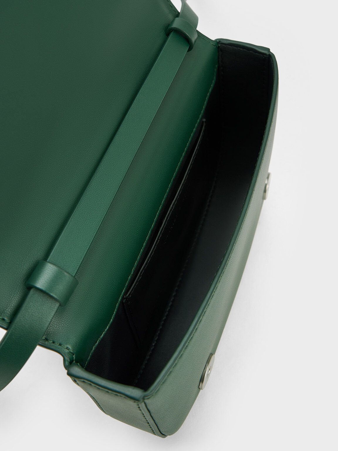 Bow Crossbody Bag, Dark Green, hi-res