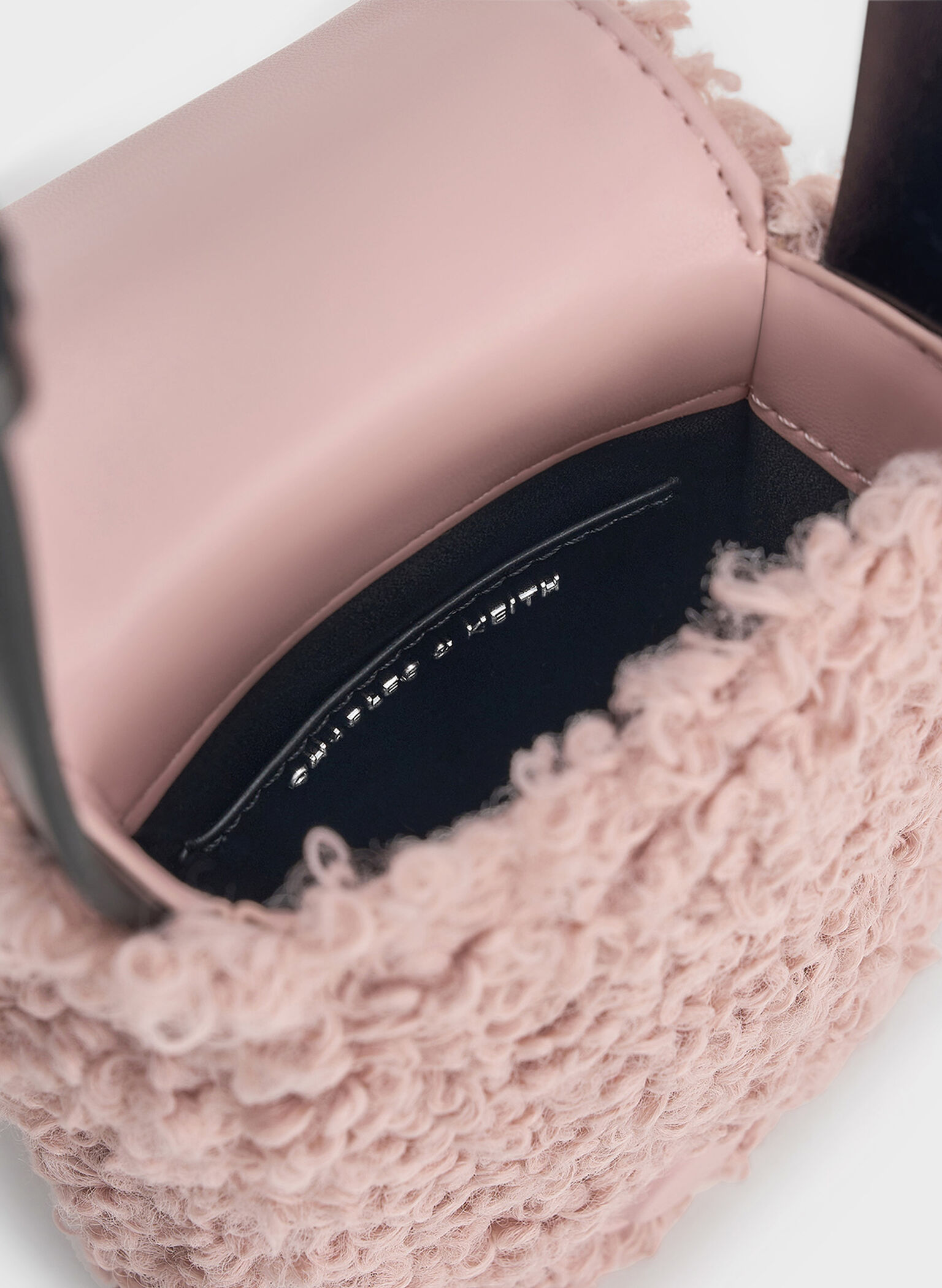 Furry Mini Bag, Pink, hi-res