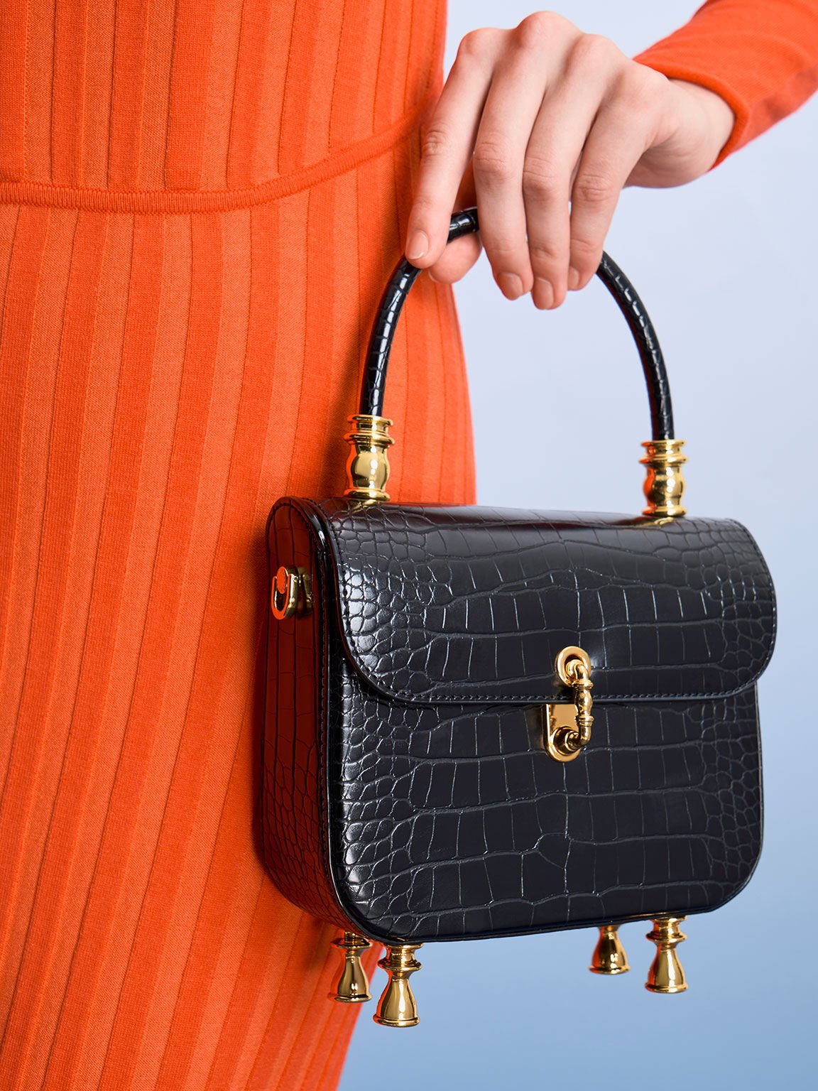 Black top deals handle handbag